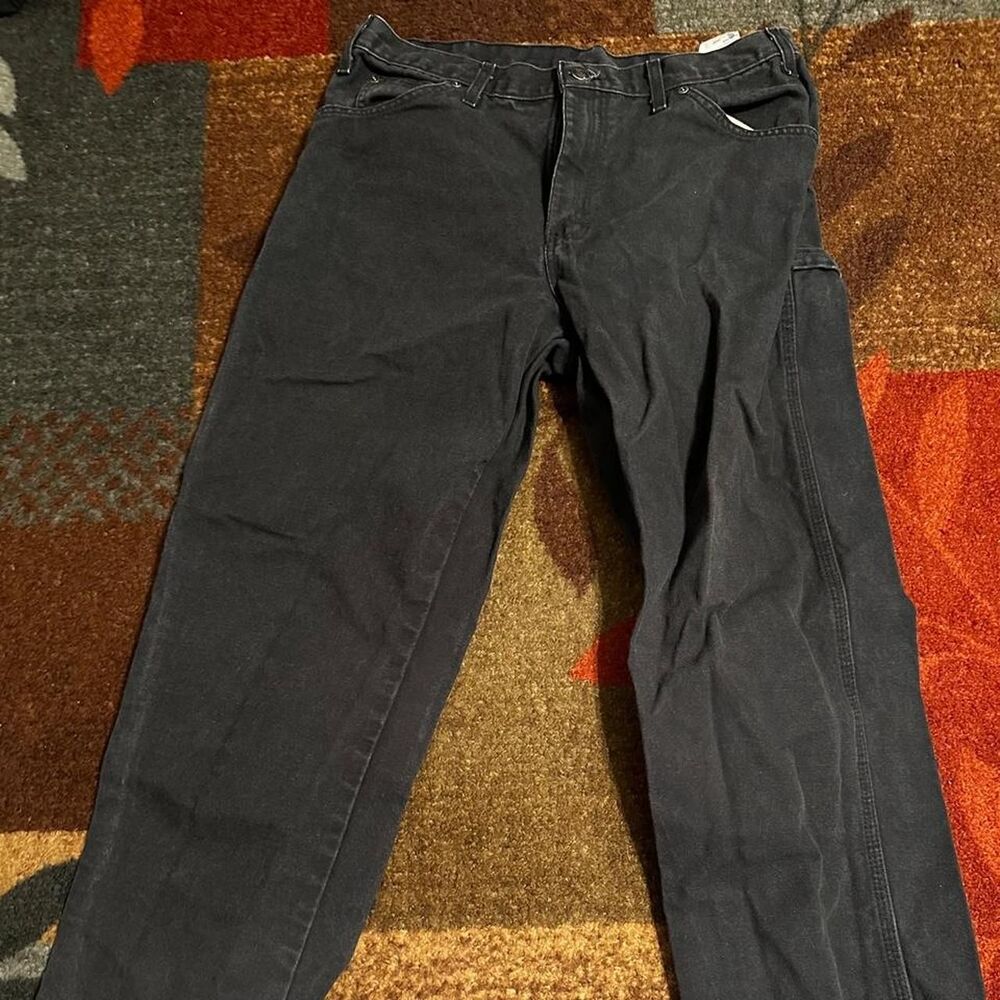 Dickies Men's Navy and Black Trousers